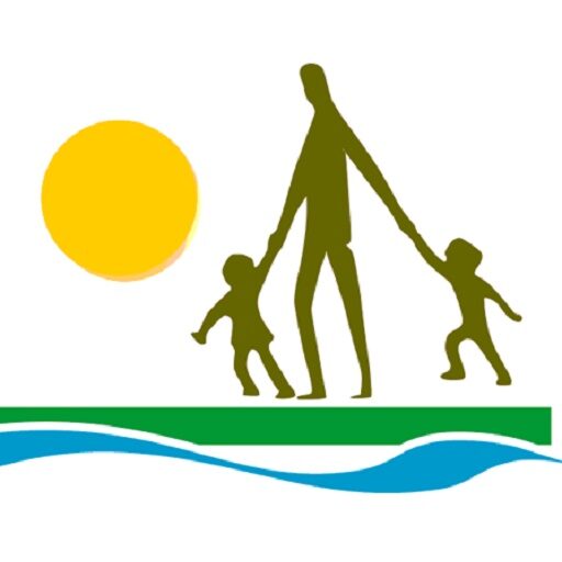 Sustainable Ōtautahi Christchurch Logo of adult and two children